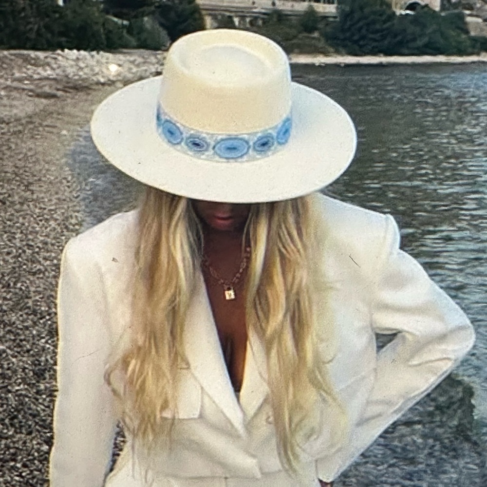 Lack Of Color Azure Lolita Boater Hat